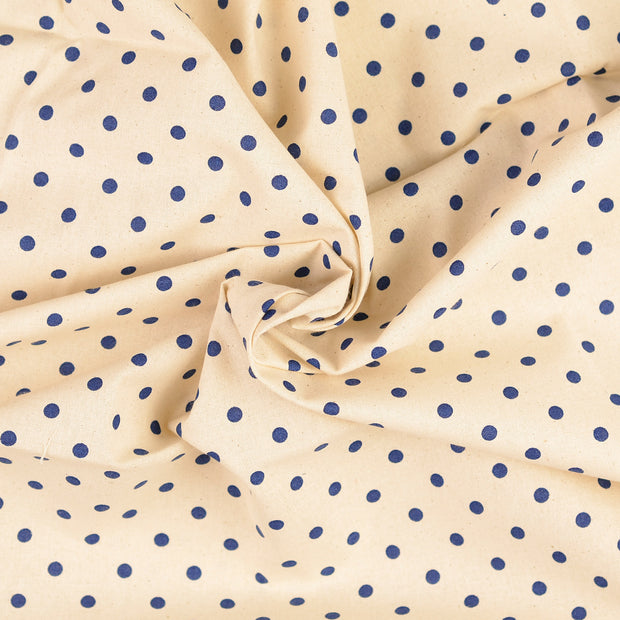 Cretonne tissu Bleu Marine 