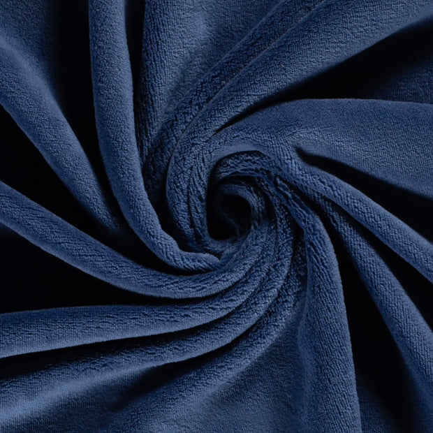 Wellness Fleece fabrik Indigoblau weich 