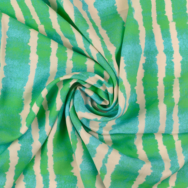 Popeline de Viscose tissu Vert Olive 