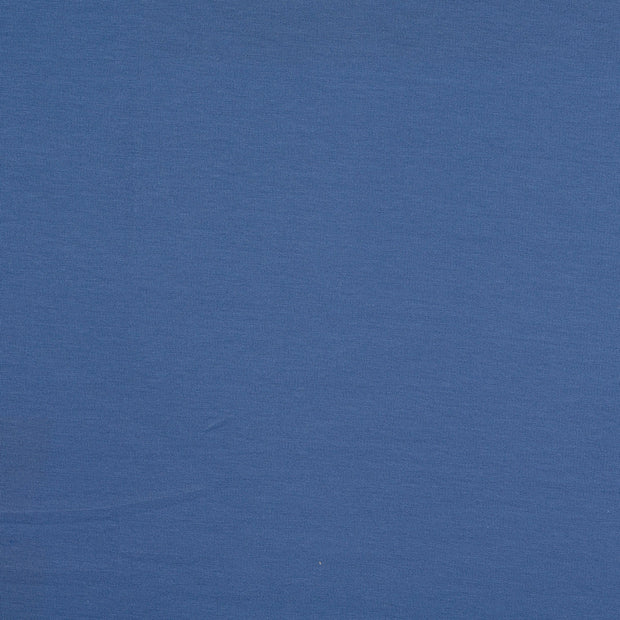 French Terry fabrik Uni Indigoblau