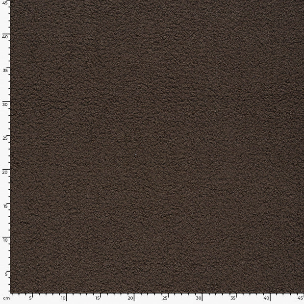 Teddy fabric Unicolour Brown