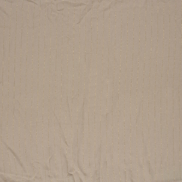 Krepp fabrik Taupe halb transparent 