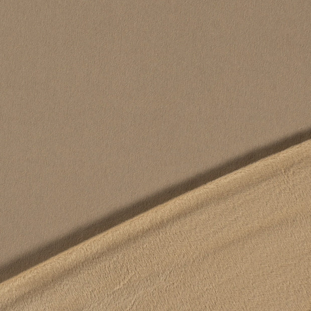 Polaire des Alpes tissu Camel brossé 