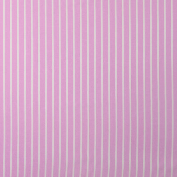 Woven Polyester fabric Stripes Light Pink