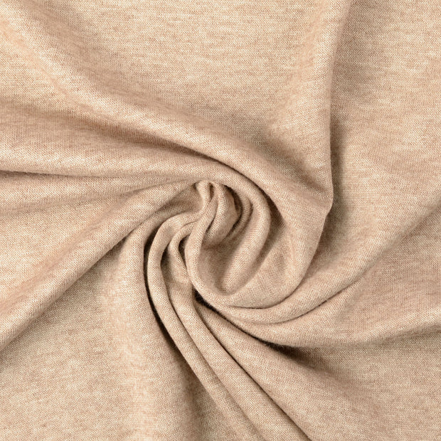 Heavy Knit fabric Taupe Grey soft 