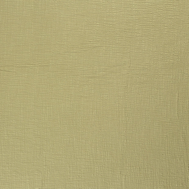 double gaze tissu Unicolore Vert Olive