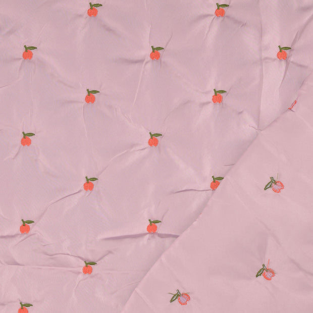 Woven Polyester tissu vieux rose matelassée 