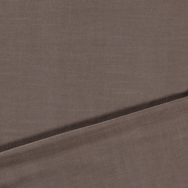 Gewebtes Viskose-Leinen fabrik Braun-Taupe Slub 