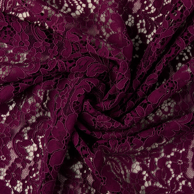 Lace fabric Magenta matte 