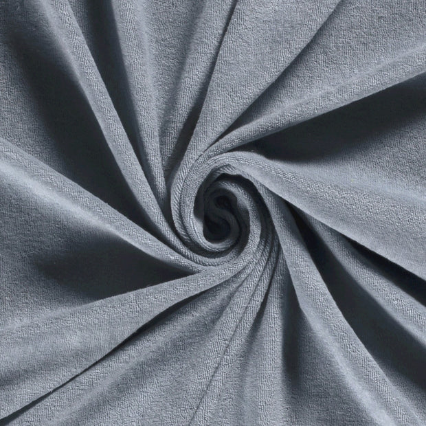 Frottee-Stretch fabrik Himmelblau matt 