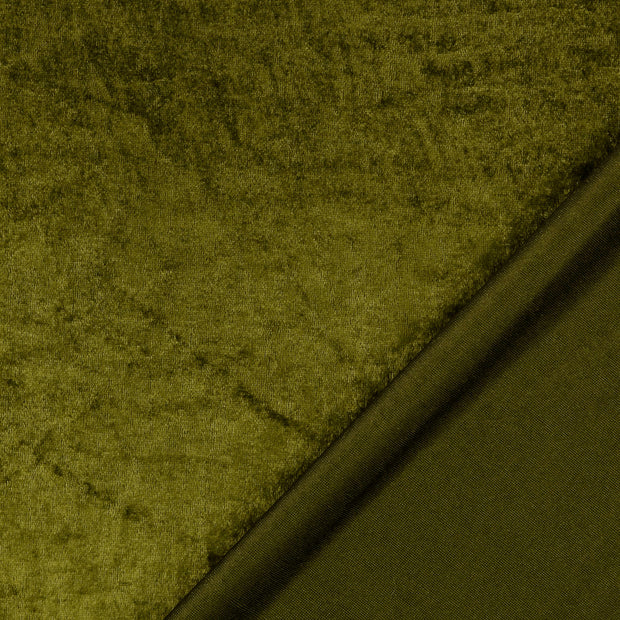 Velours fabrik Uni crushed 