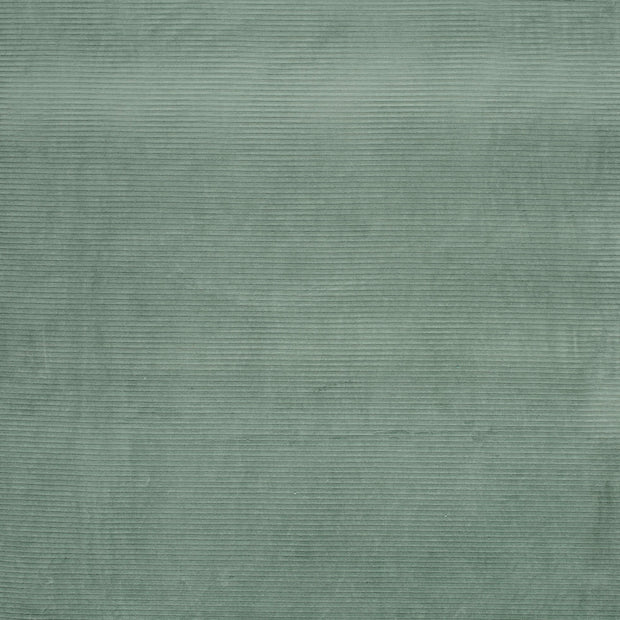 Nicky Velours Rib tissu Unicolore Menthe