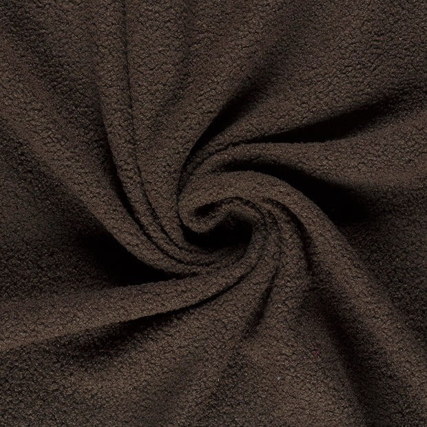 Teddy fabric Brown backed 