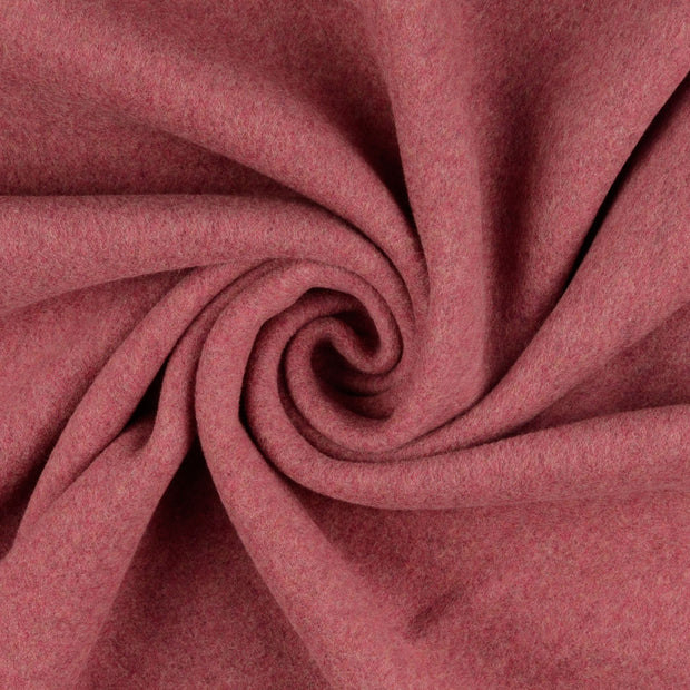Fleece fabrik Bordeauxrot 