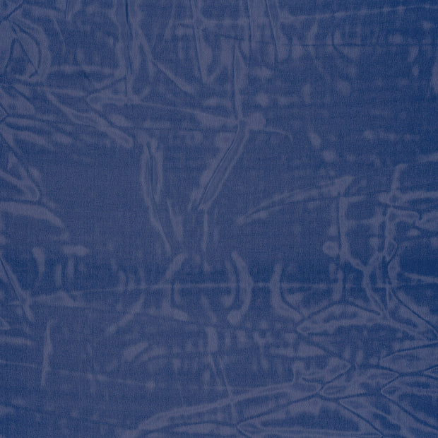 chiffon tissu Unicolore Cobalt