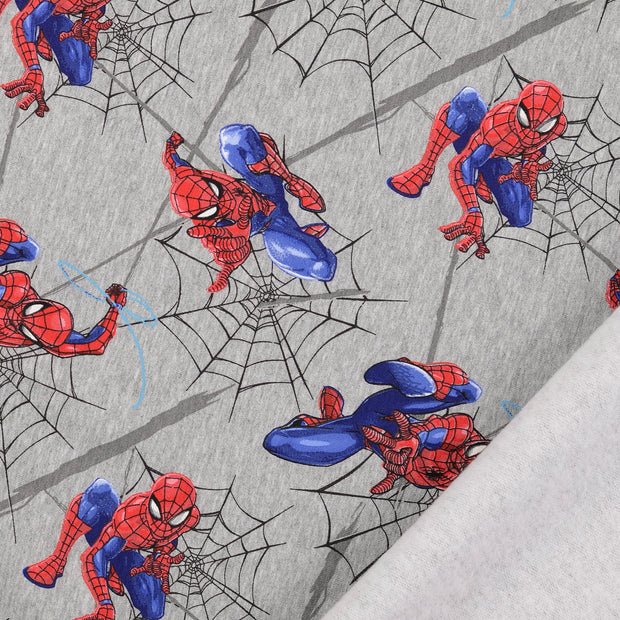 French Terry geraut fabrik Spider-Man bedruckt 