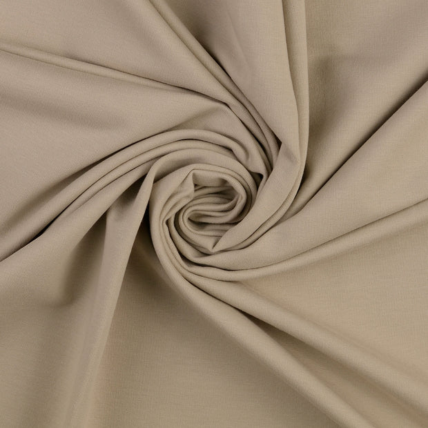 French Terry fabrik Beige gebürstet 