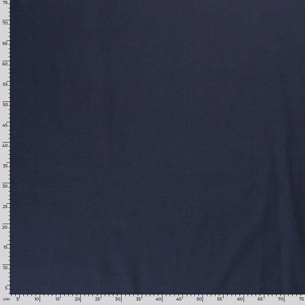 Cretonne tissu Unicolore Bleu Marine