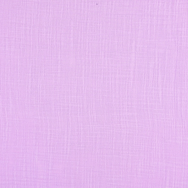 double gaze tissu Unicolore Lilas