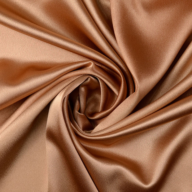 Satin Velvet fabric Caramel 