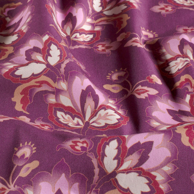Cotton Poplin fabric Flowers 