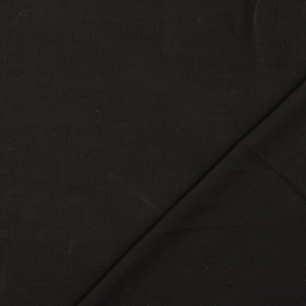 Popeline de Viscose tissu noir 
