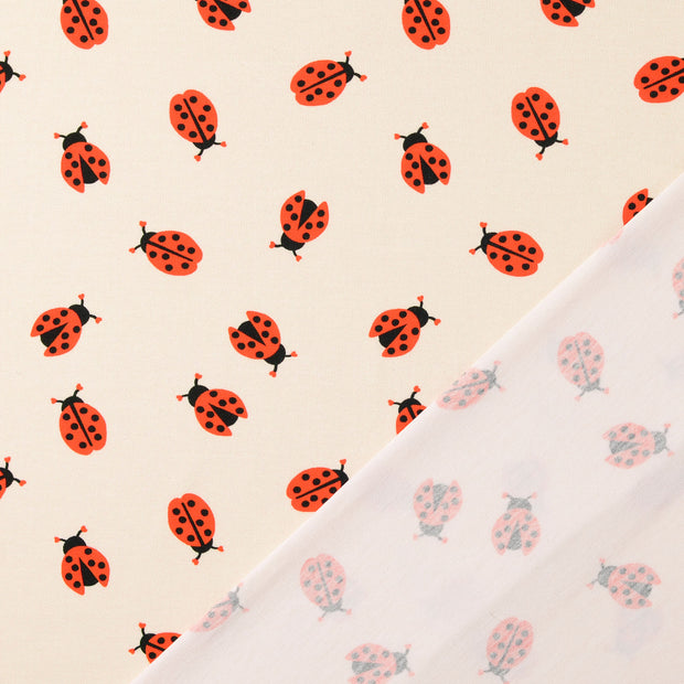 Jersey fabric Off White digital printed 