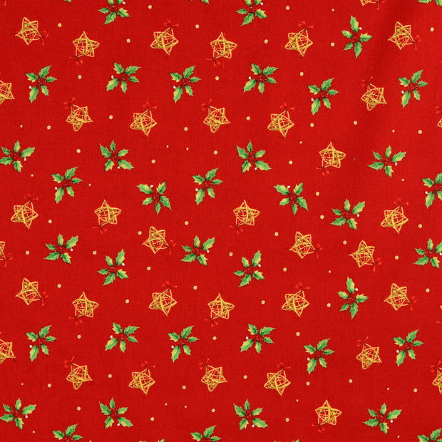 CO Popeline fabrik Weihnachten rot
