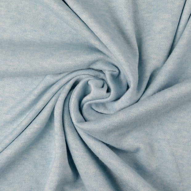 Heavy Knit fabrik Babyblau weich 