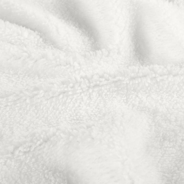 Sherpa Fleece fabric Unicolour Off White