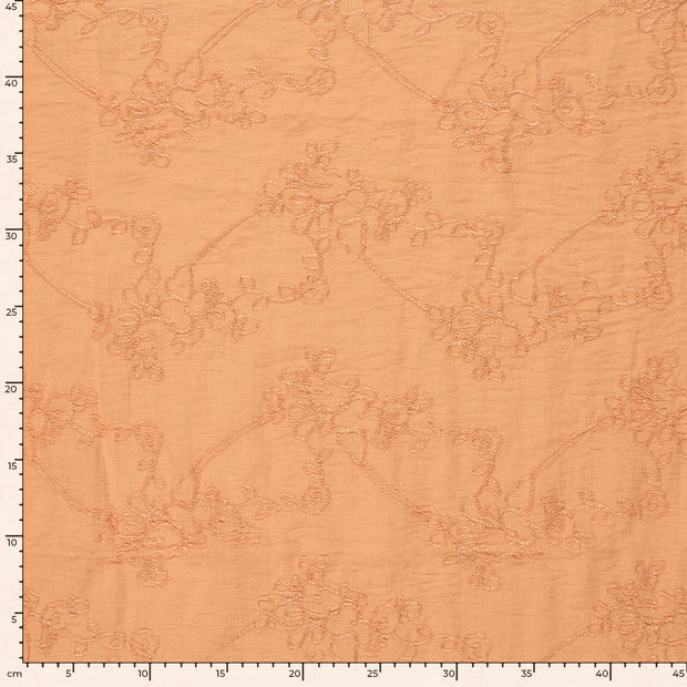Woven Polyester tissu Unicolore Saumon