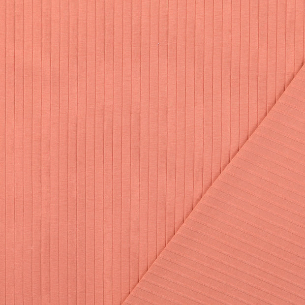 Rib Jersey fabrik Coral 