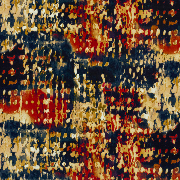 Viscose Vortex Jersey tissu Rouge mat 