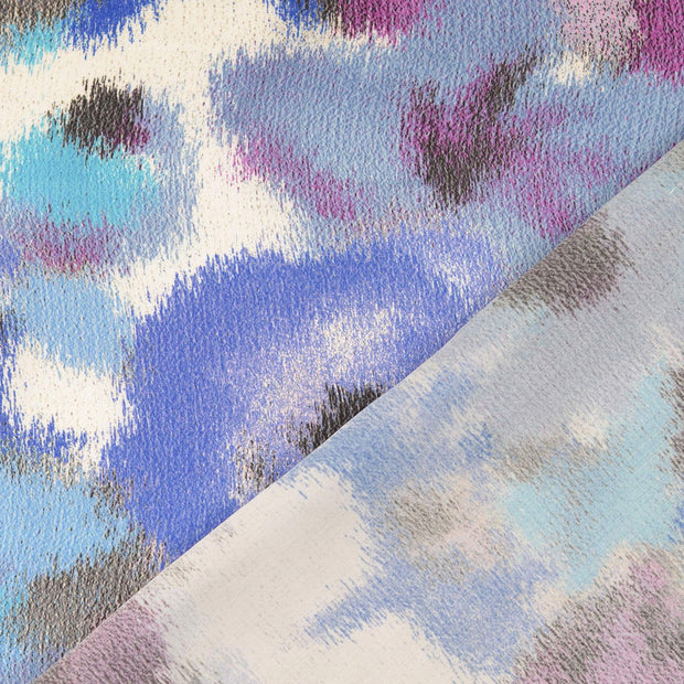 Viscose Satin tissu multicolore imprimé numérique 