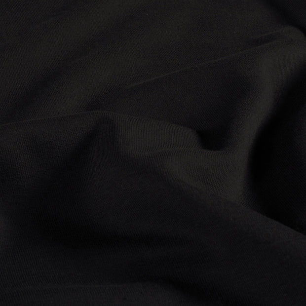 Jersey tissu Unicolore Noir