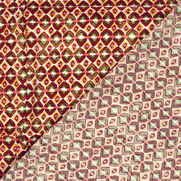 Popeline de Viscose tissu Abstrait imprimé 