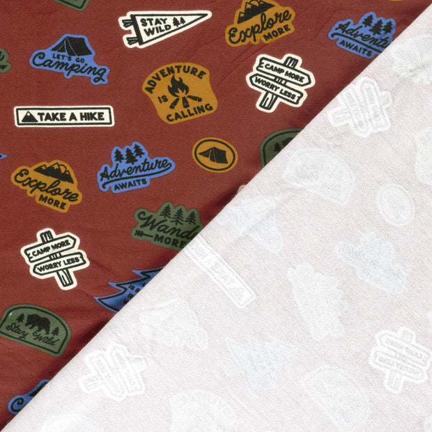French Terry fabric Abstract digital printed 