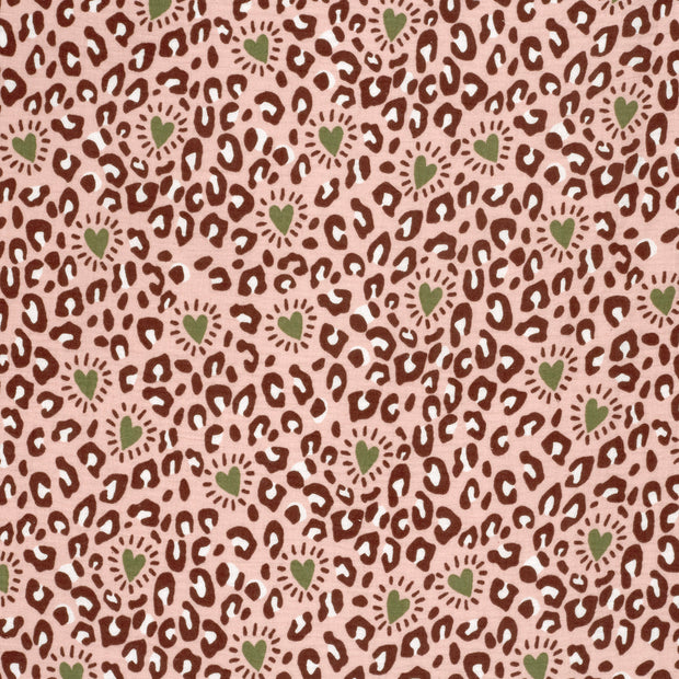 Double gaze tissu Rose clair mat 
