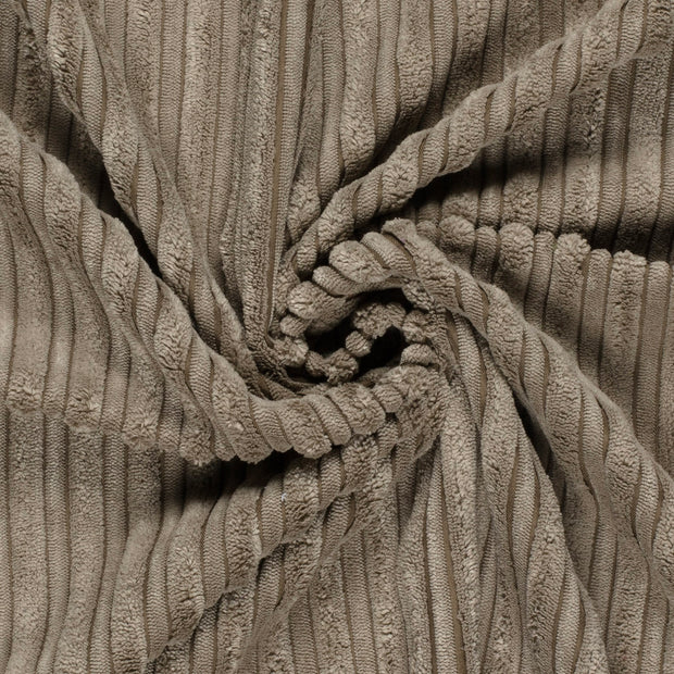 Velours Côtelé 4.5w tissu Unicolore Gris taupe