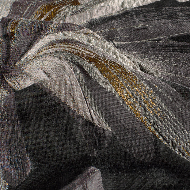 Jacquard fabrik Blumen Schwarz