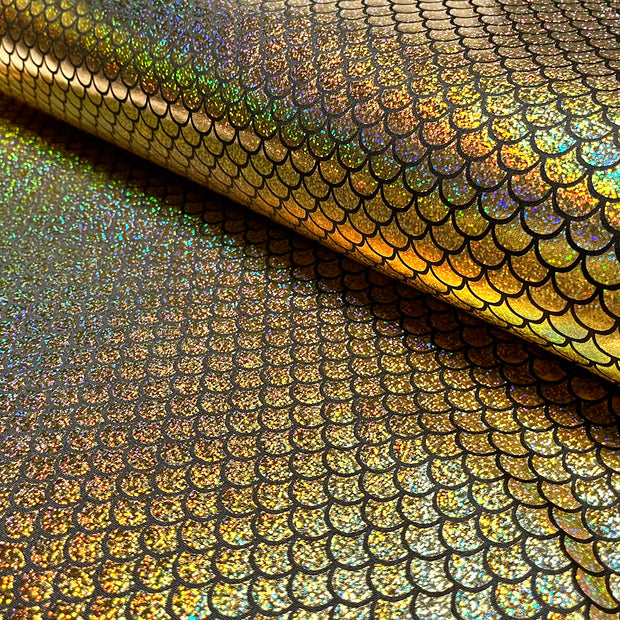Lamé fabric Mermaid Gold