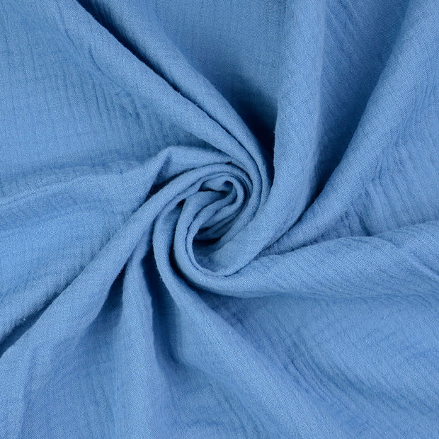 Musselin fabrik Indigoblau 