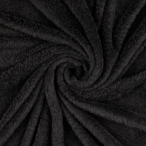 Wellness Fleece fabrik schwarz 