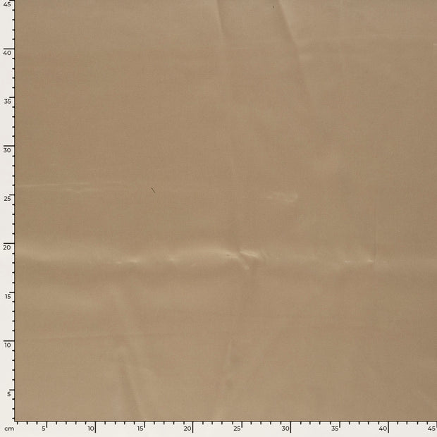 Satin fabric Unicolour Beige