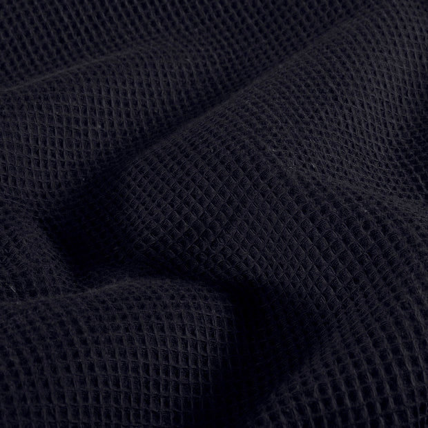 Waffle piqué fabric Unicolour Navy