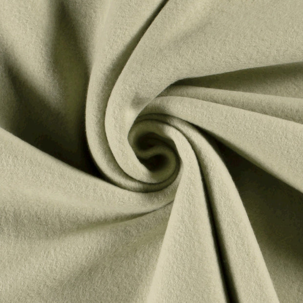 Baumwolle Fleece fabrik Olivgrün weich 