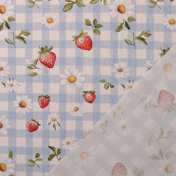 Cotton Poplin fabric Baby Blue 