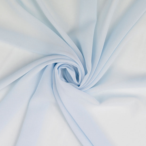 Chiffon fabrik Himmelblau 