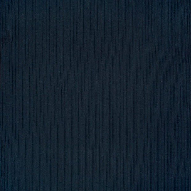 Rib Jersey tissu Bleu Marine mat 
