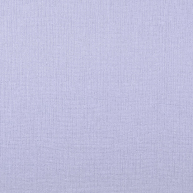 double gaze tissu Unicolore Lavande
